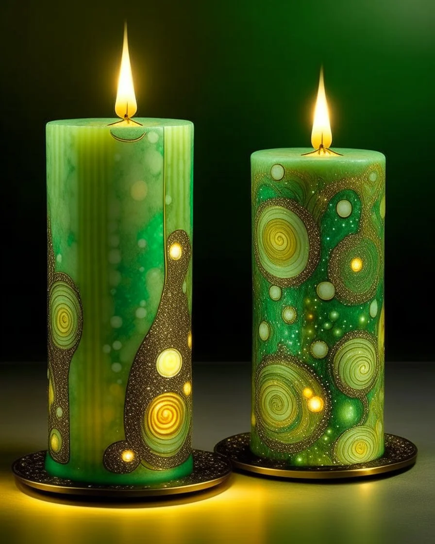 Light seafoam green towers with crackling lightning painted by Gustav Klimt