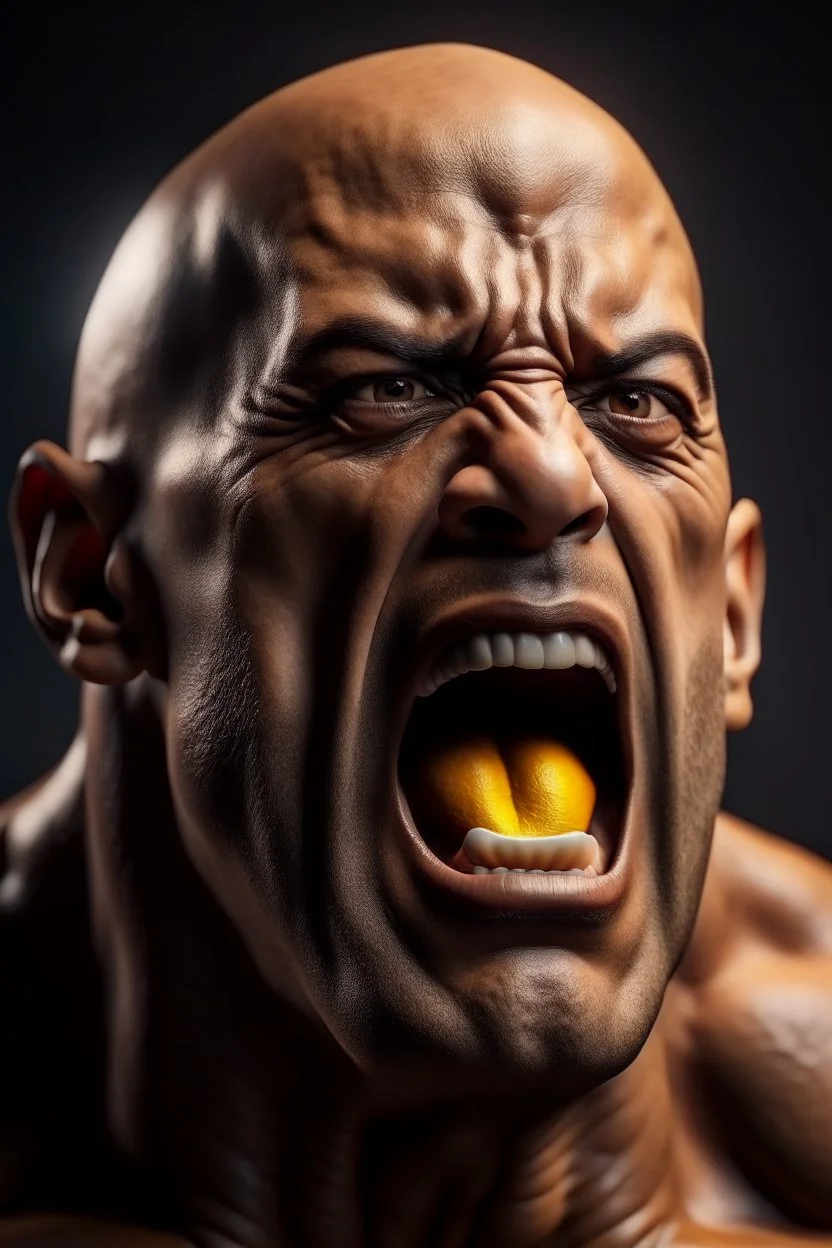 The rock but he’s angry