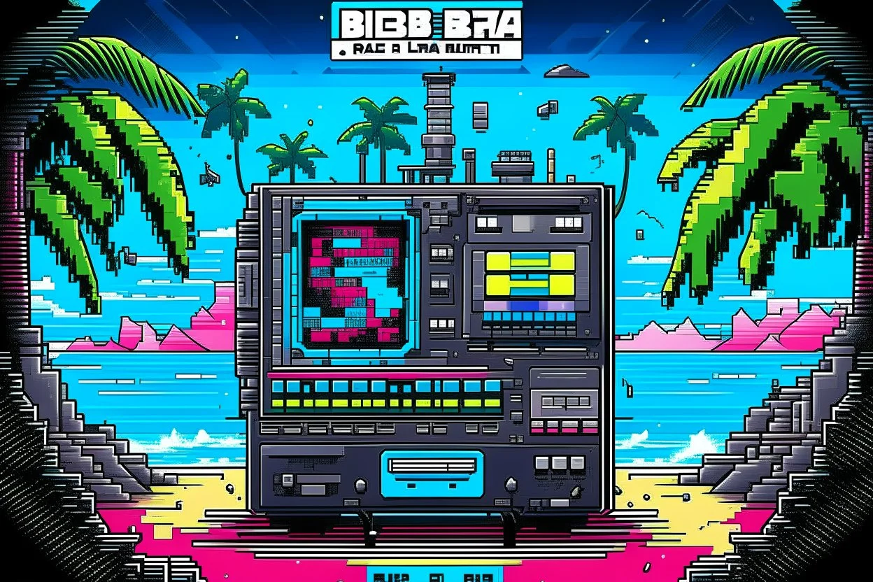 ALBUM COVER - 8BIT IBIZA TECHNO RAVE MACHINE