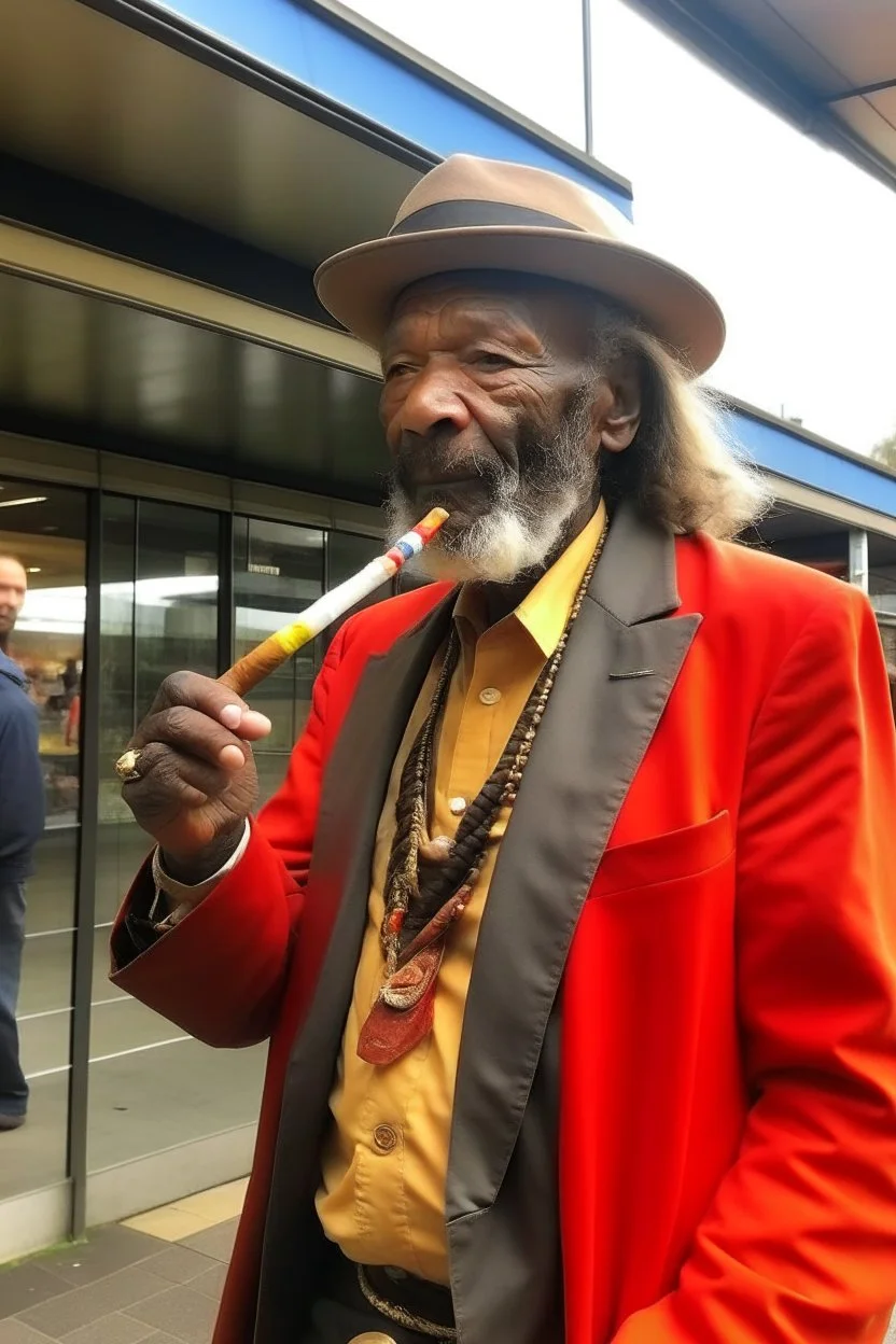 john agard smoking za outside lidl