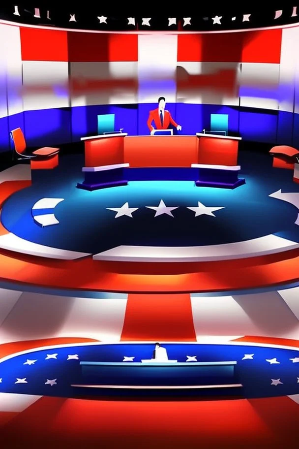 painting of a debate