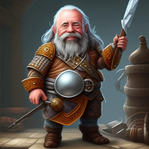 Dwarf as a blacksmith