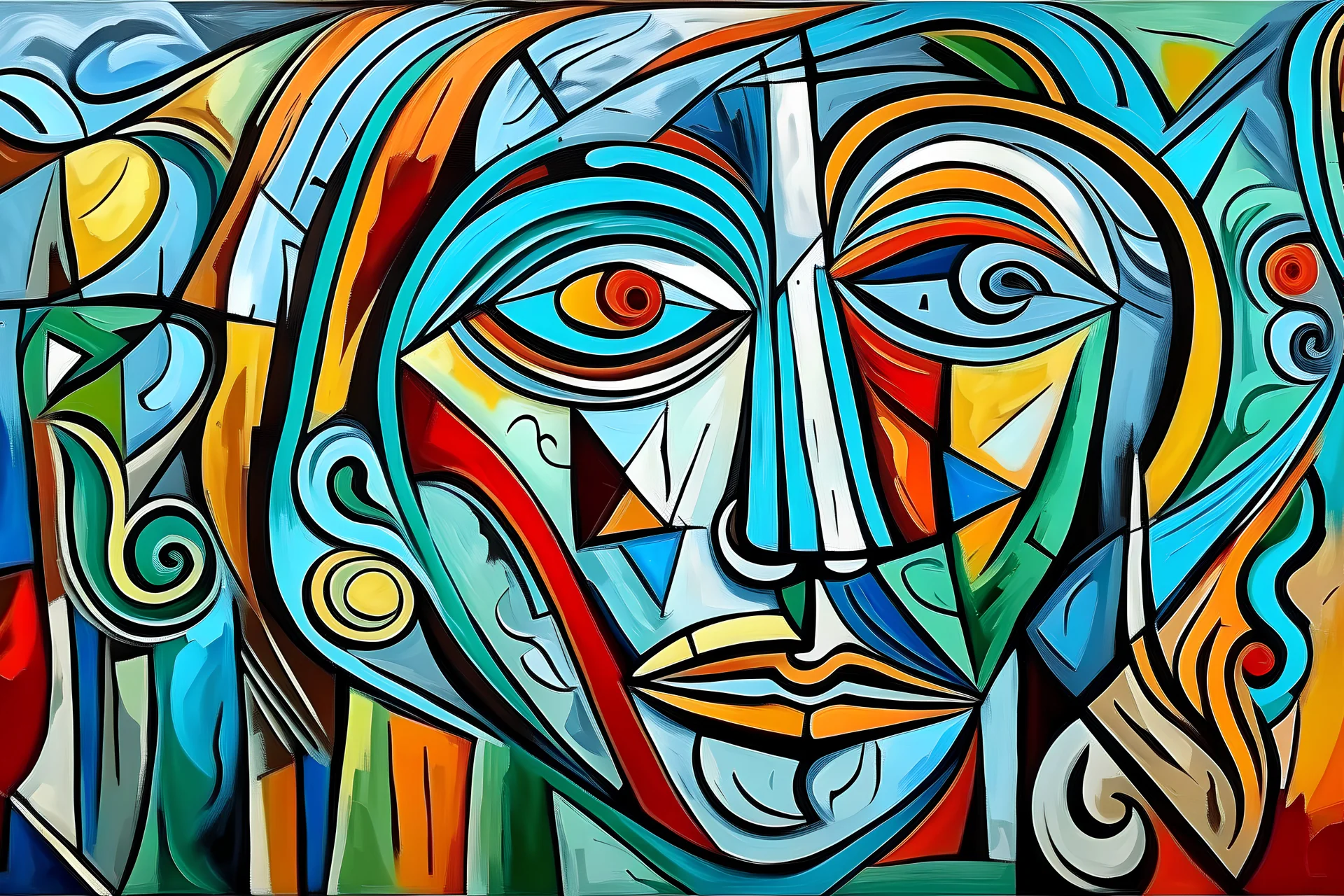 In the style of Pablo Picasso