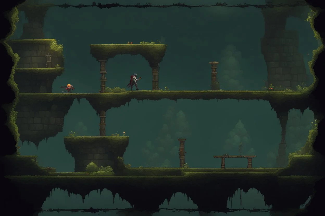 2d sidescroller platformer, level design inspired by Dark Souls games,