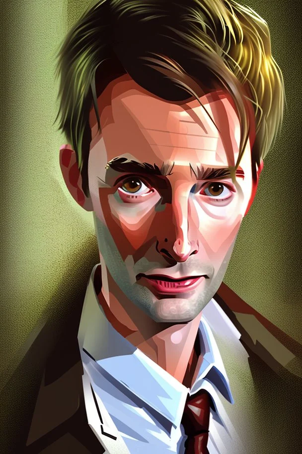 portrait of david tennant as the tenth doctor