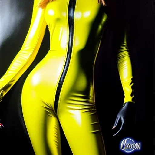 Ultra detailed fullbody Portrait in oil on canvas of beautiful Magik X-Men,wearing skintight latex yellow and black suit,extremely detailed digital painting, extremely detailed face,crystal clear Big Glowing eyes, mystical colors ,perfectly centered image, perfect composition, rim light, beautiful lighting, 8k, stunning scene, raytracing, anatomically correct, in the style of robert e howard and Ken Kelley and Ohrai Noriyoshi and Simon Bisley and tomzj1