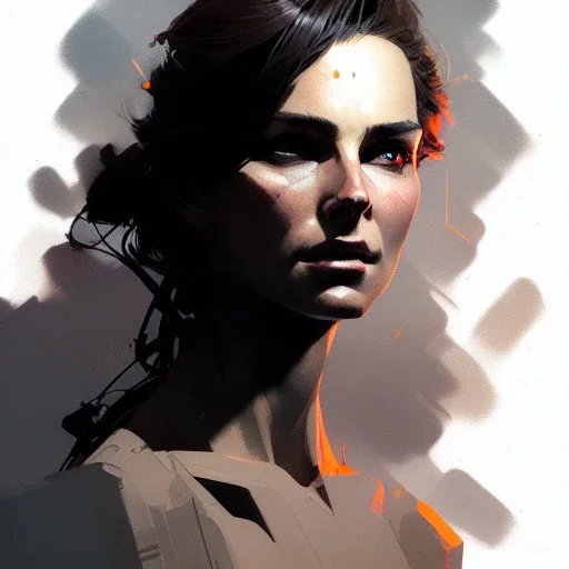 Portrait of nathalile Portman, dramatic lighting, illustration by greg rutkowski, yoji shinkawa, 4k, digital art, concept art, trending on artstation