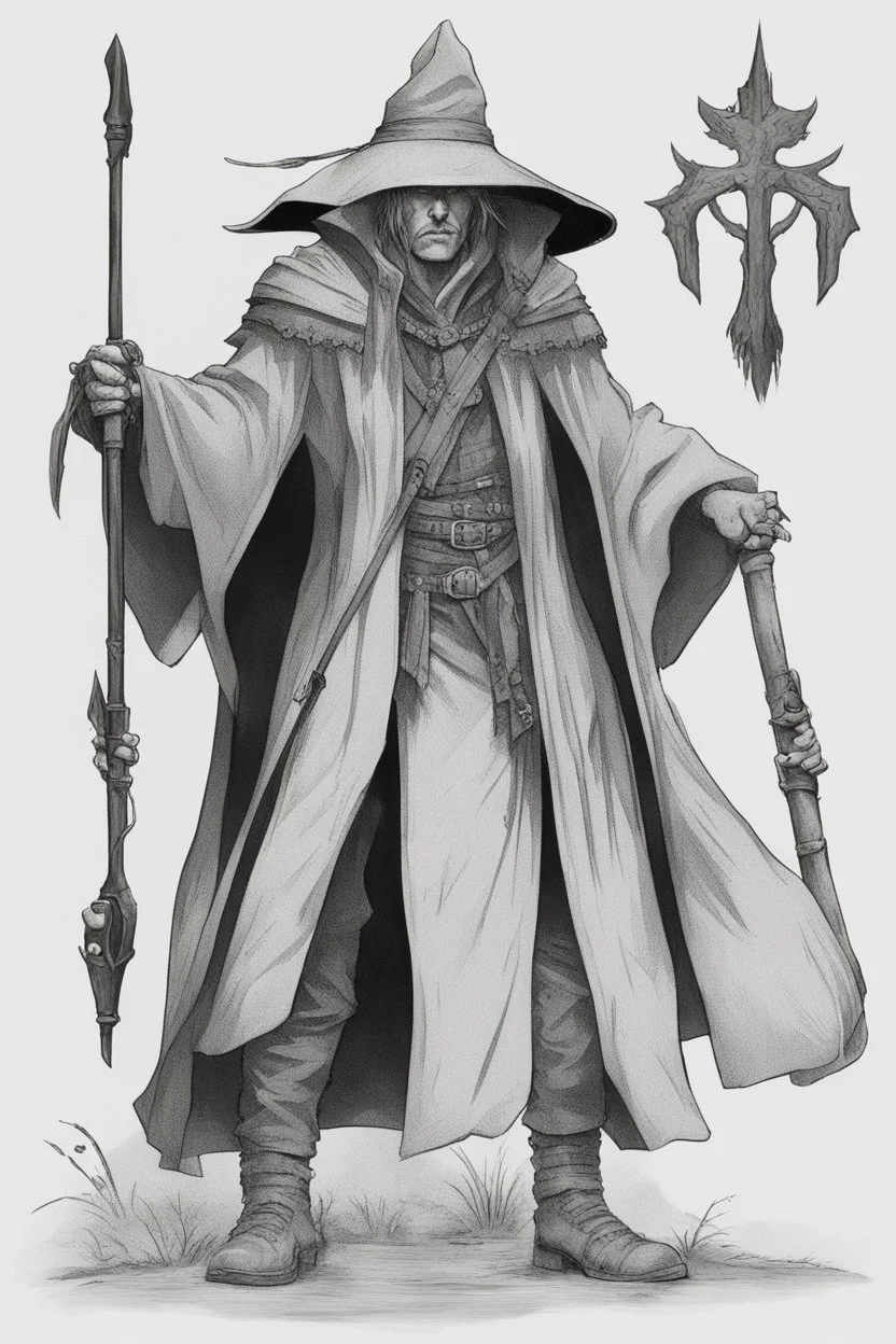 fantasy witch hunter man