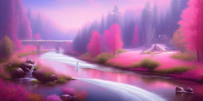 Pink river