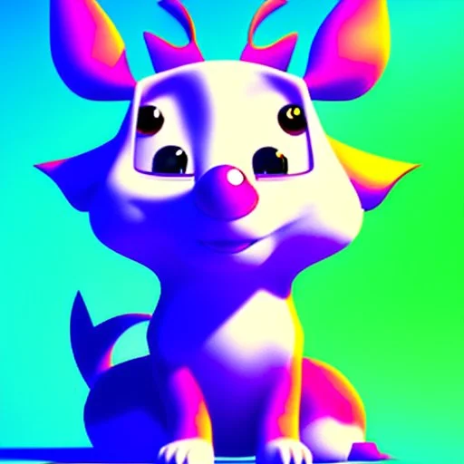 Cute Cartoon Animal With Text