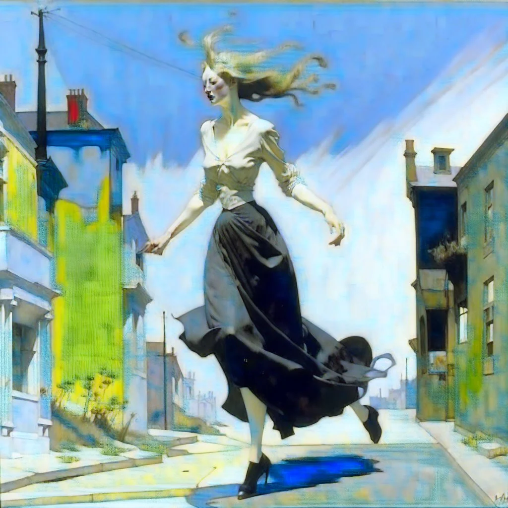 woman dancing in the street Surrealism Andrew Newell Wyeth Yves Tanguy