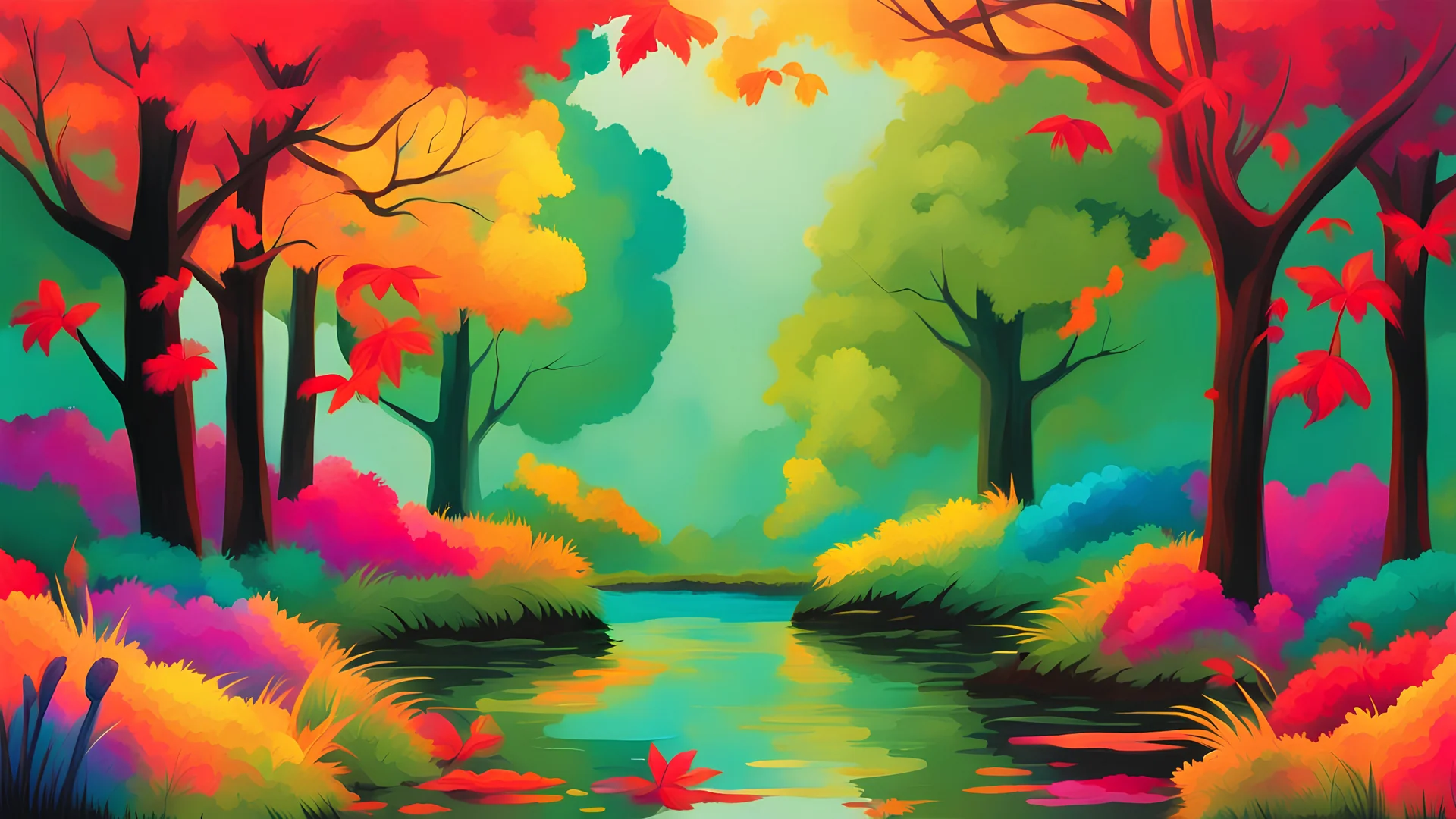 Nature in bright colors