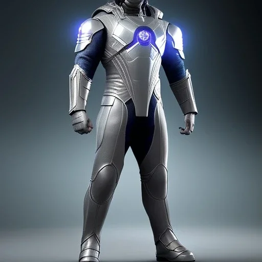 Cosmic super hero, gray costume,8k HD image,