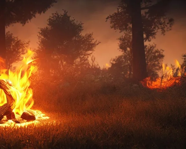 Very cute fire ,RTX, TXXA, SSAO, High quality,hyperrealistic, cinematic, Super detailed, HDR,4k