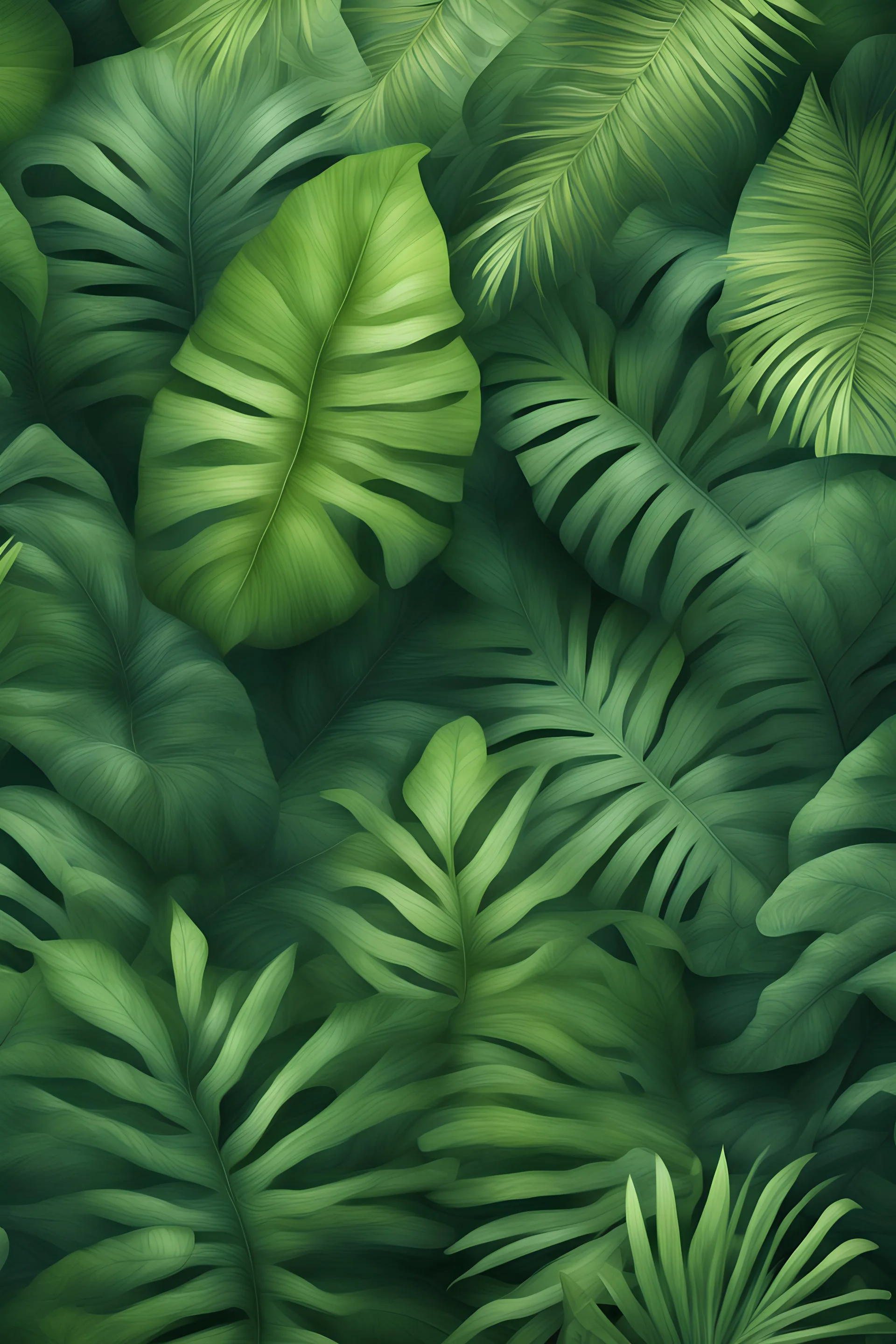 background jungle leaf forest realistic