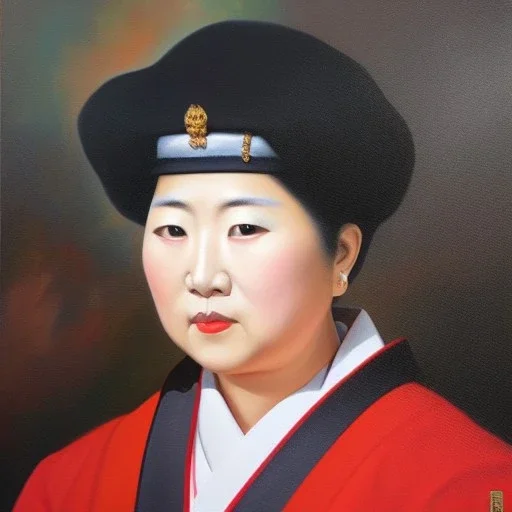 Full body portrait, painting, medium shot lady Konpeitō