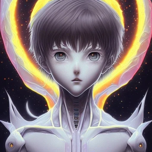 pentacle HUMAN FACE 1.618" MANGA EVANGELION "MATRIX AKIRA" @!1 @!2 @!3 MOON NIGHT SKY WOMAN SMALL VAMPIRE (#@#) 3D BLUE YELLOW BIG EYES (A3)(B2)(C1) SUPER GOOD FULL--LOOK