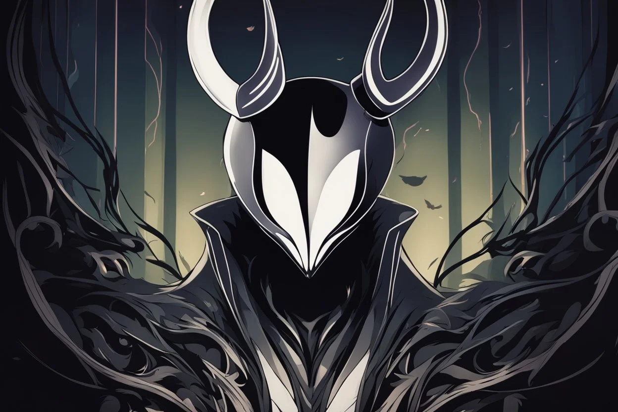 Hollow knight venom in 8k solo leveling shadow artstyle, hollow knight them, mask, close picture, neon lights, intricate details, highly detailed, high details, detailed portrait, masterpiece,ultra detailed, ultra quality