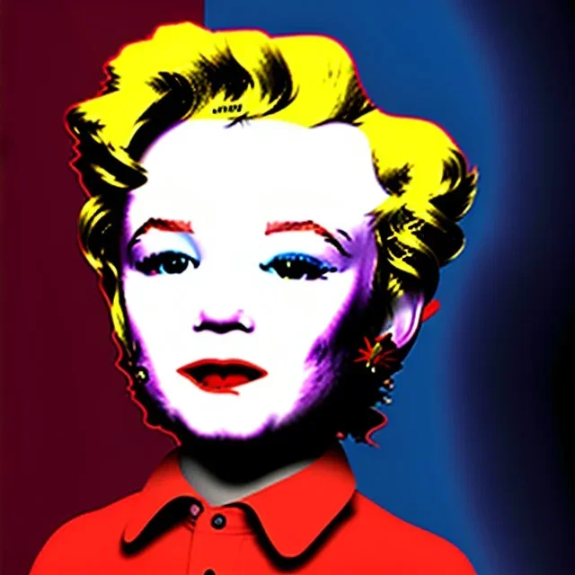 Andy warhol toddler, full body, dynamic background, dramatic lighting, hyper realistic