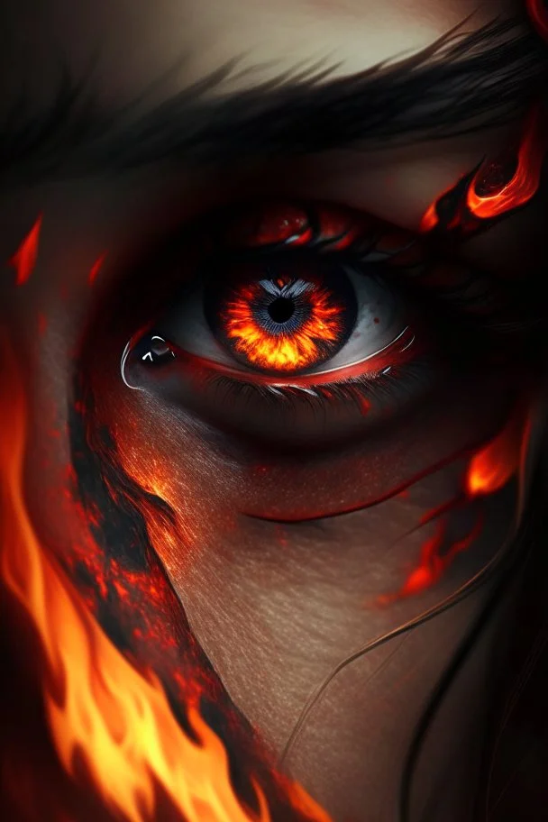 fiery eyes