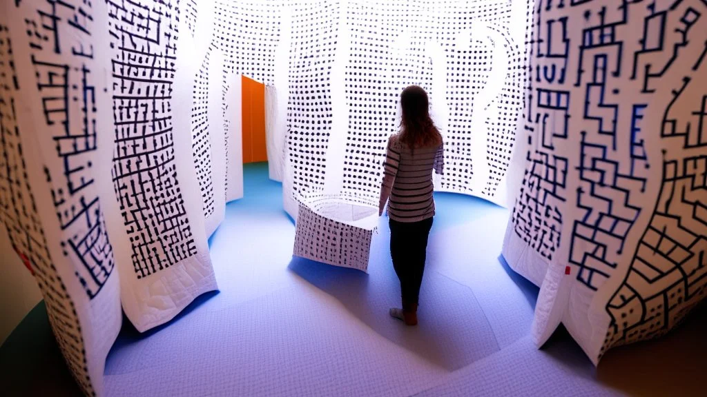 Construct a maze-like structure using fabric panels. Inside the labyrinth, visitors will find inspirational quotes or messages representing personal accountability and triumph over addiction. The installation encourages visitors to navigate the twists and turns of their own journey towards healing, engaging with the messages throughout the path.