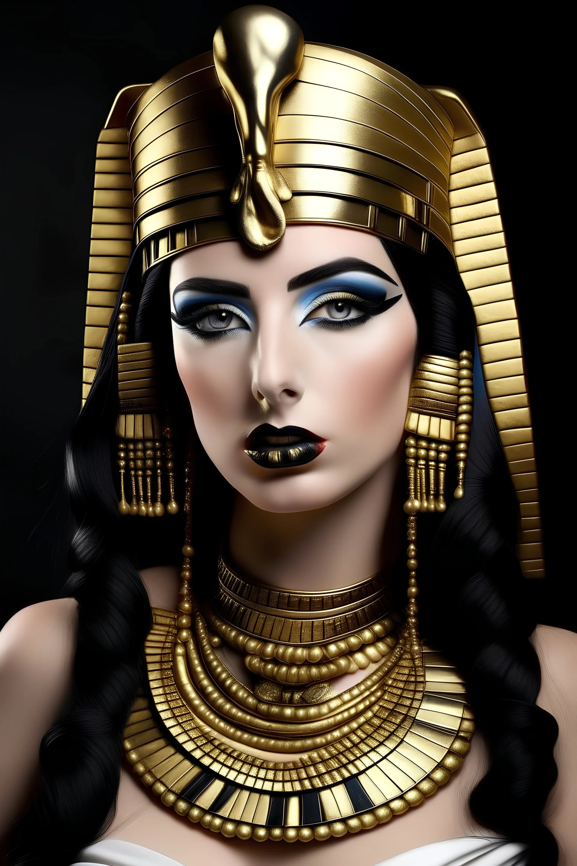 Egyptian Queen Cleopatra, light lipstick