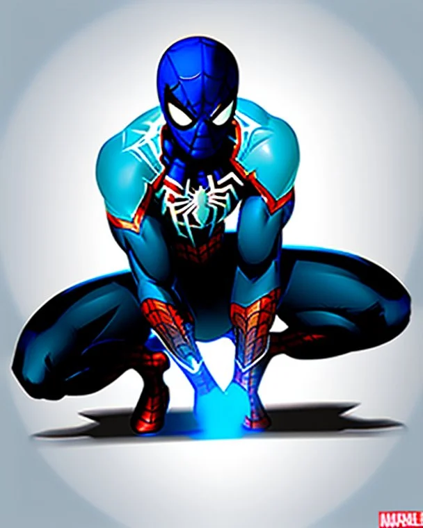 spider-man as DC blue lantern