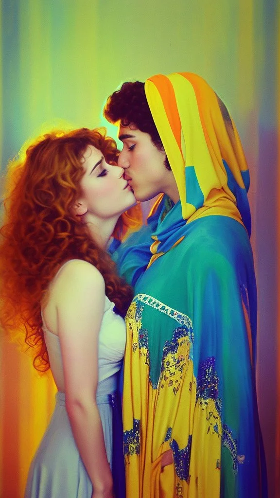 Masterpiece, fine art, award winning, "like Gustav Klimt : the Kiss in a chair", RAW photo, eye candy in the style of (petra collins::Robin Eley:1.5), (Suhaila Ben Lachhab::Heidi Moussa:1.5) in breathtaking cinematic shot (full body shot, from below angle) that emphasizes the stunning cheek bones, texturized black hair,(big detailed eyes:1.5) (cottagecore aesthetic:5) with extreme sensuality, Irresistible with (porcelain skin:4.8), sitting on an old chair, retro vintage style a female face in