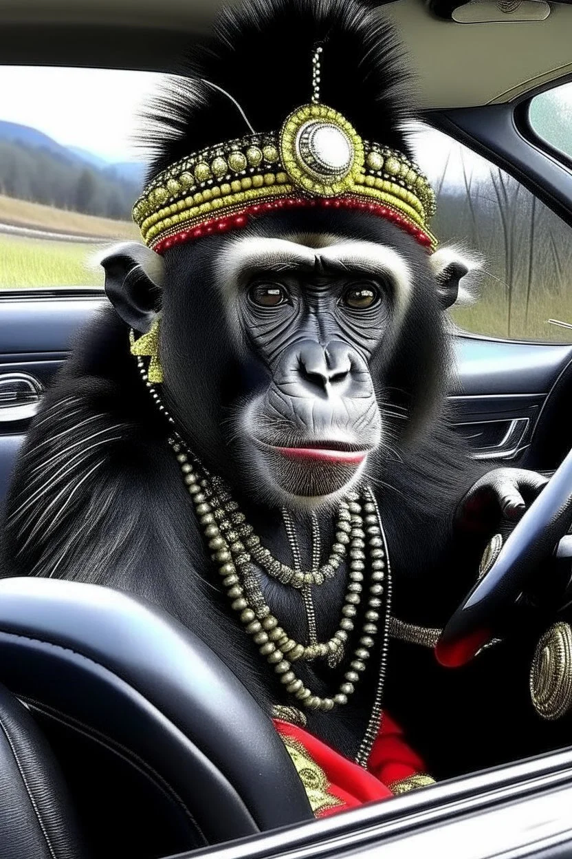 I am gypsy panda but i drive in Mercedes and next to me is monkey