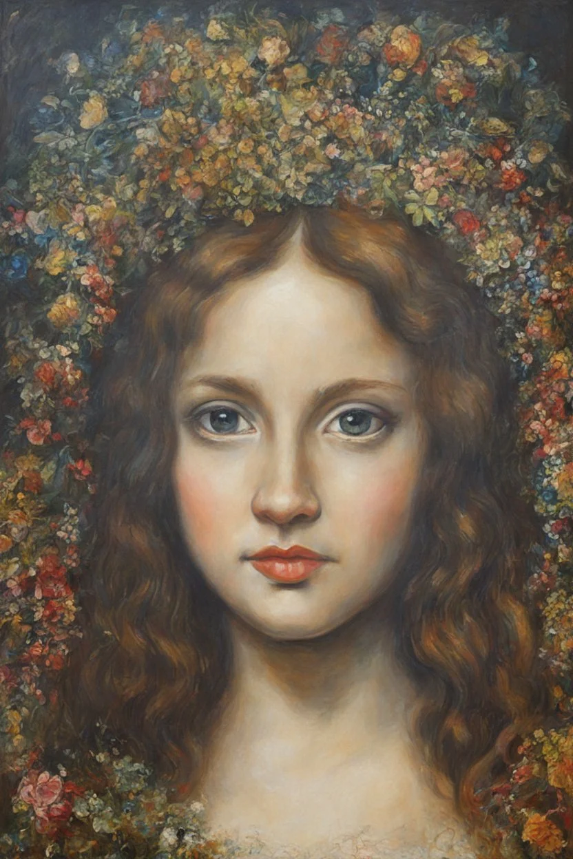 Mina Lisa - oil painting by Leon Da Vinki