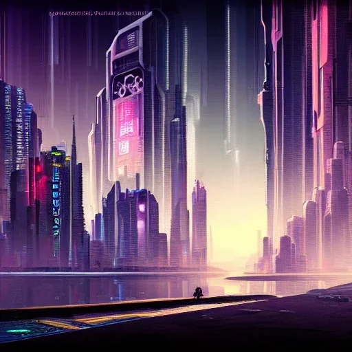 Cyberpunk landscape