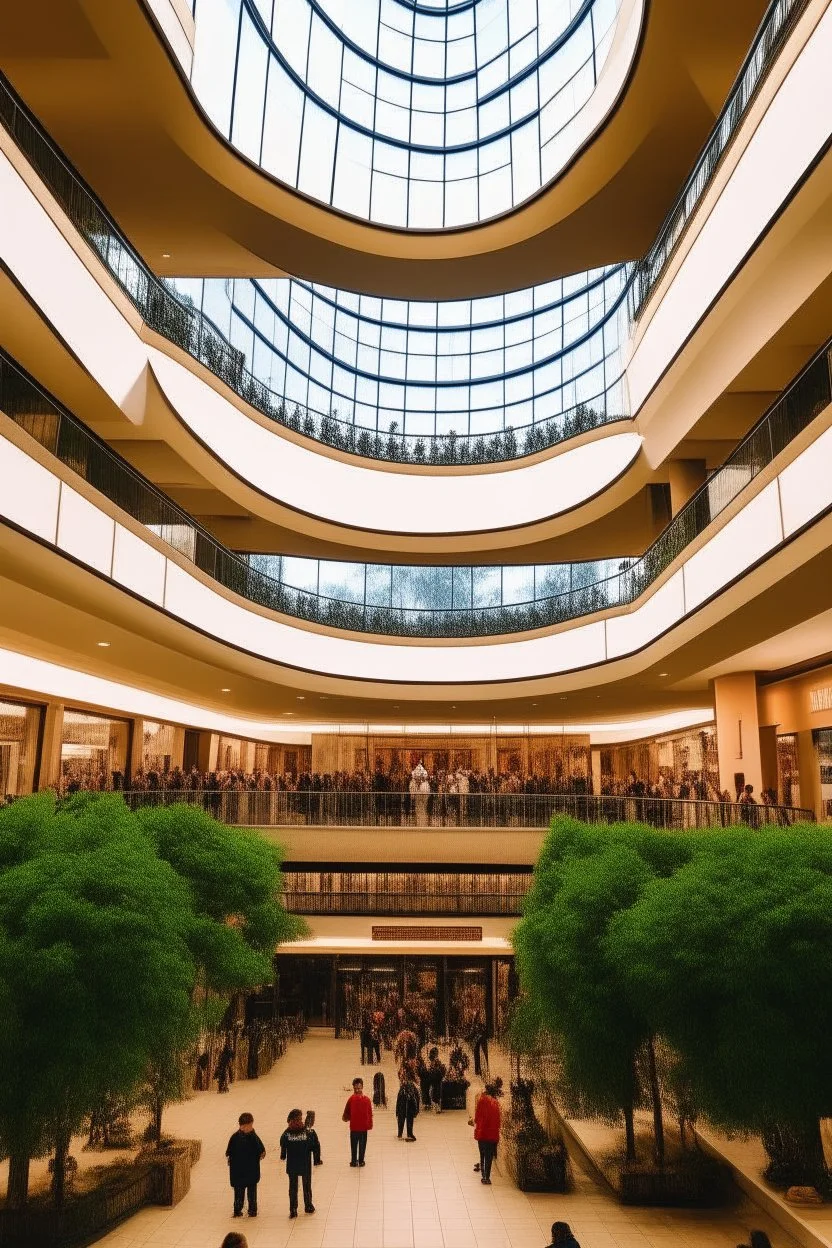 shopping mall holydays lowangle people chatting