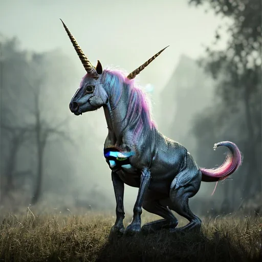 an incredibly detailed portriat of venom as a unicorn, Still-Life, Fine Art, Concept Art, Wildlife Photography, Field of View, Gamma, 8K, Full-HD, Furry, Ray Traced, Tone Mapping, insanely detailed and intricate, hypermaximalist, elegant, ornate,