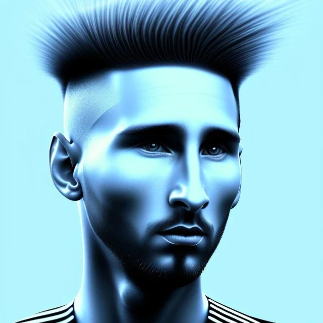 Messi god-like portrait Champion