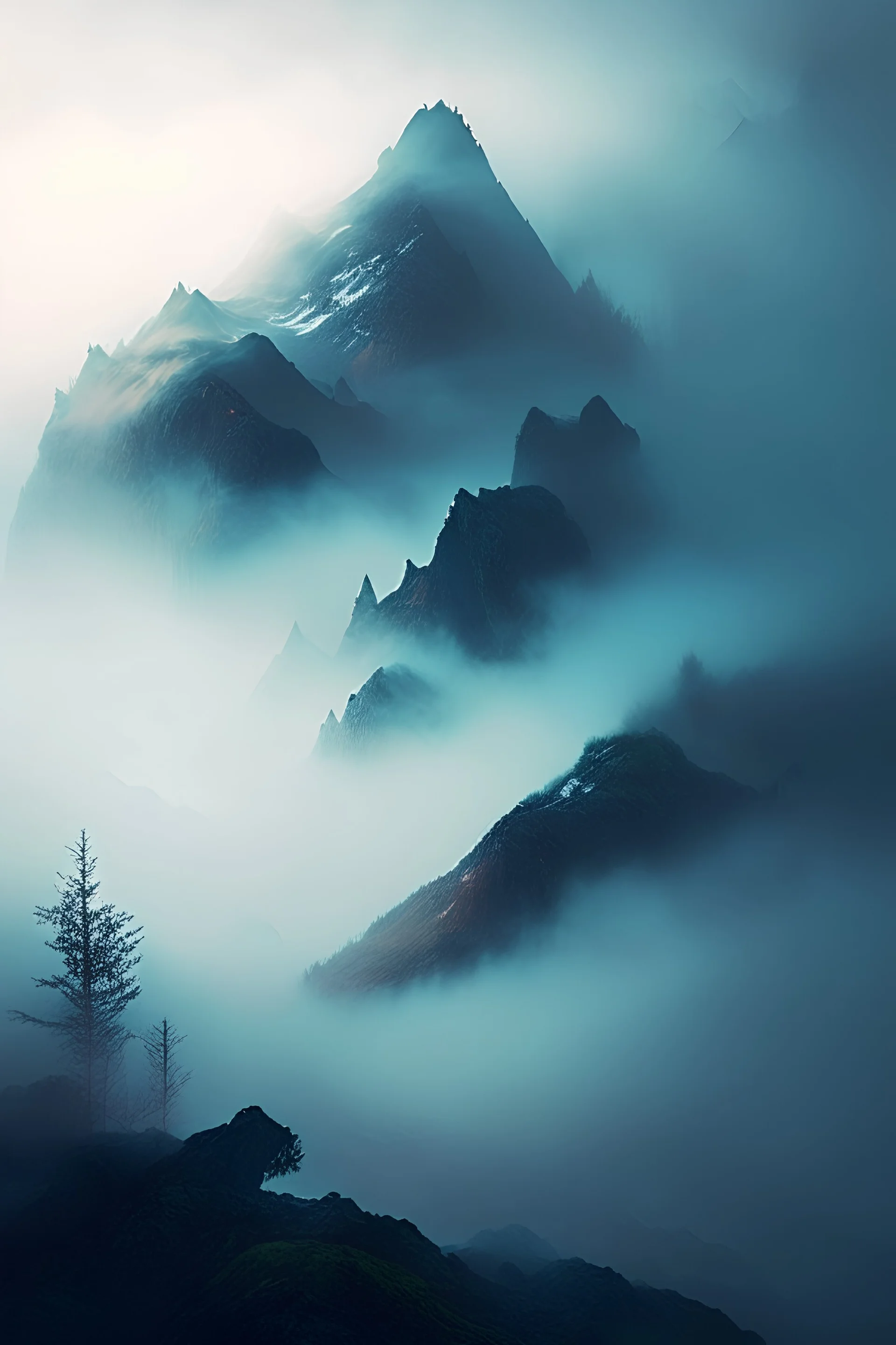 foggy moutain