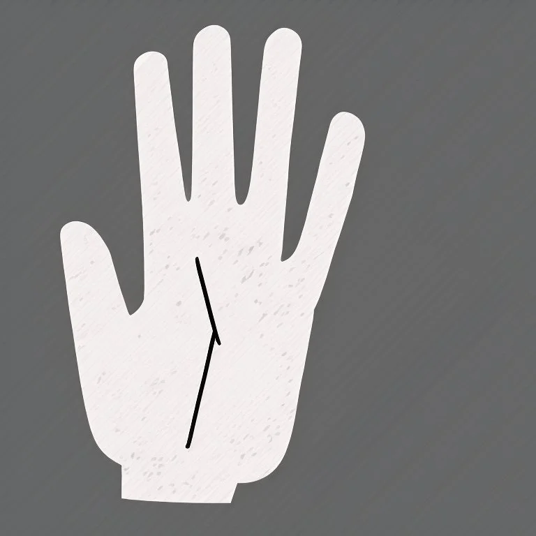 a simple logo of an hand thumb up, line, flat, vector icon