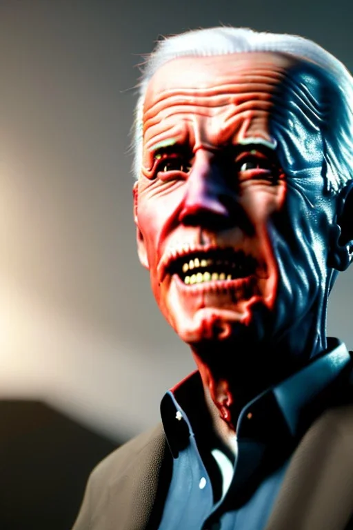 realistic image, joe biden zombie, arm cut and bleeding, night, walking with a limp, waist up view, 80s, dark ambient, highly detailed, sky background, concept art, unreal engine 5, god rays, ray tracing, RTX, lumen lighting, ultra detail, volumetric lighting, 3d, finely drawn, high definition, high resolution.