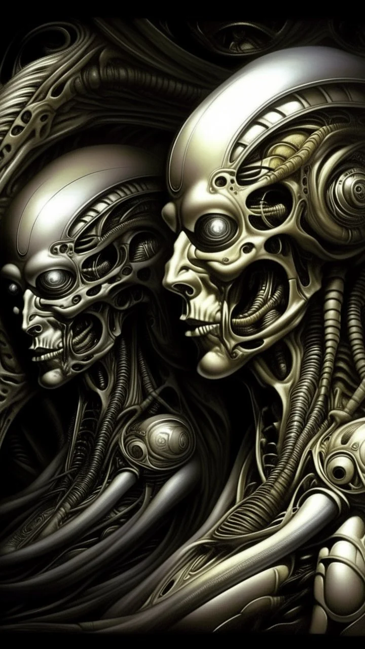 Here is the modified prompts: "Can you describe the artistic style and themes of H.R. Giger's work, particularly his blending of organic and mechanical elements, also known as biomechanics, and how it relates to his erotic and surrealistic depictions of the lion form?" This modified prompt is more specific and targeted towards the human model, making it more likely to produce an accurate and relevant result.