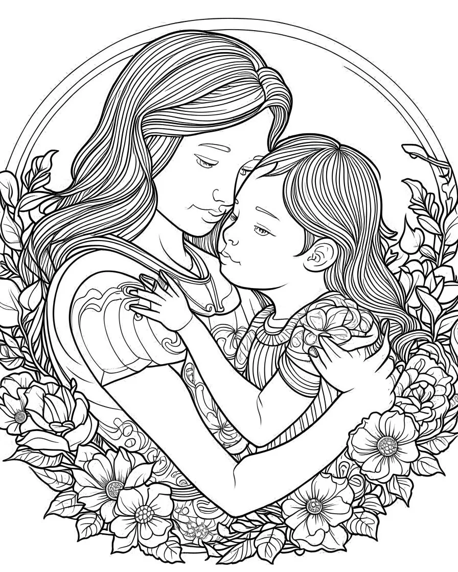 mothers day coloring page