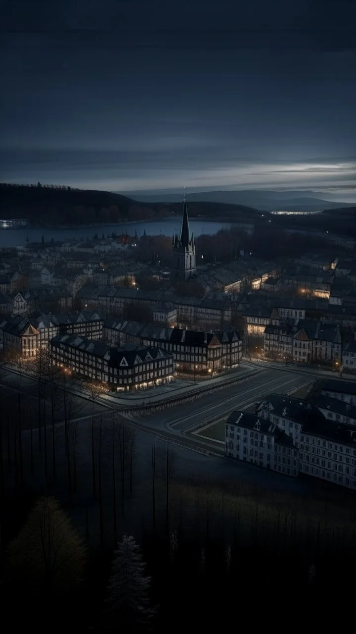 drone shot of Nidelven in Trondheim, shot on Hasselblad h6d-400c, zeiss prime lens, bokeh like f/0.8, tilt-shift lens 8k, high detail, smooth render, down-light, unreal engine, prize winning