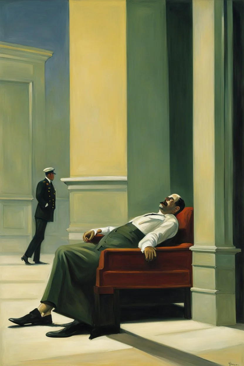 the death of a cuban dictator by edward hopper
