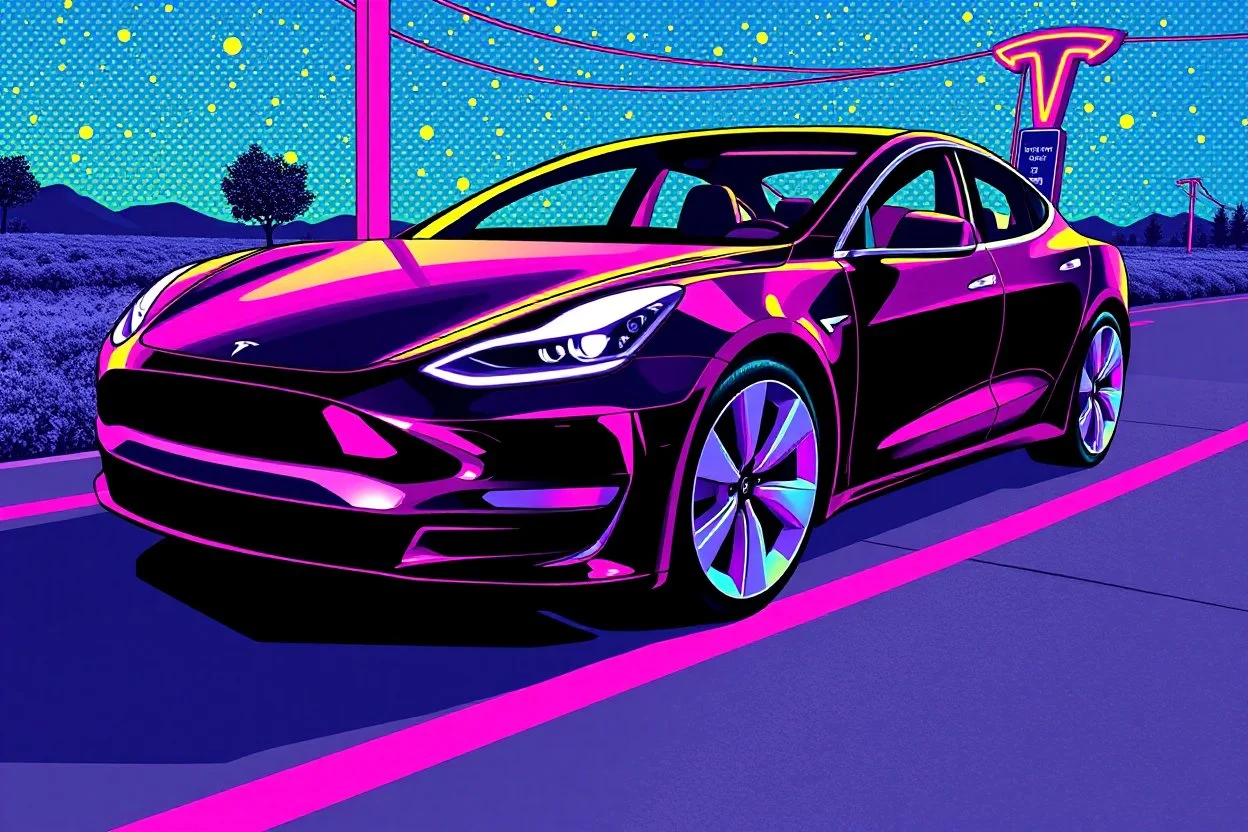 pop art pixels 1000 images Betting on batteries tesla electric vehicles