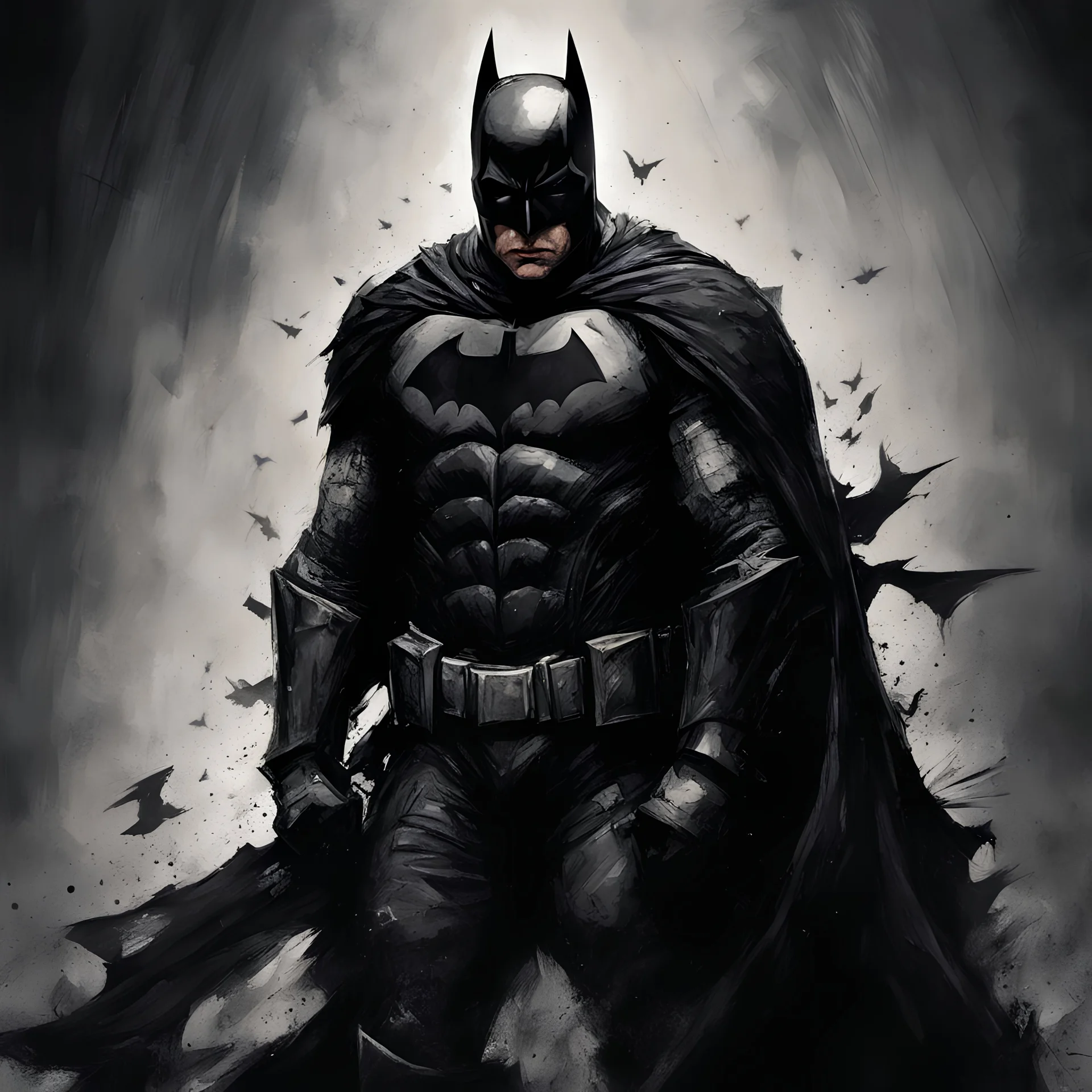 dark knight art black