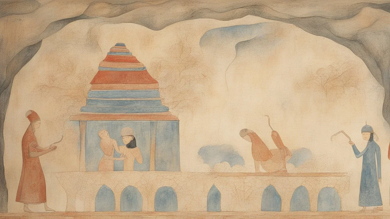 The Temple of the Mystery of the Cave, Symbolic Painting