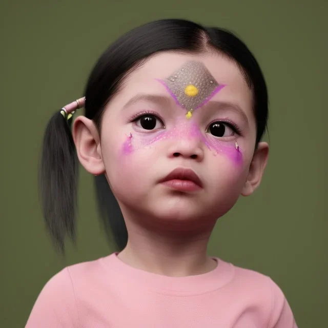 Wearing make up avatar in pandora toddler