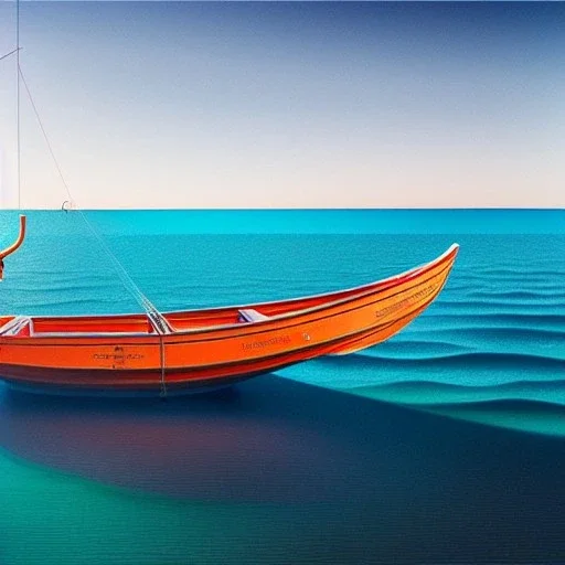 fullbody Drawing of 'sketch of fishermen smallboat',intricate detail,andrea bonelli,Kilian Eng,Ohrai,evan lee,Aleksandr Sidelnikov,KyuYong Eom,three quarters frontal aerial view,toned colors,16k