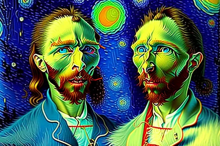 jesus christ van gogh style