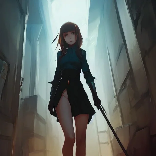 by wlop, ilya kuvshinov, krenz cushart, greg rutkowski, pixiv, sarah j. maas book cover style magician at the end of a corridor, smooth, sharp focus, d & d style, artstation, 4 k, hdr