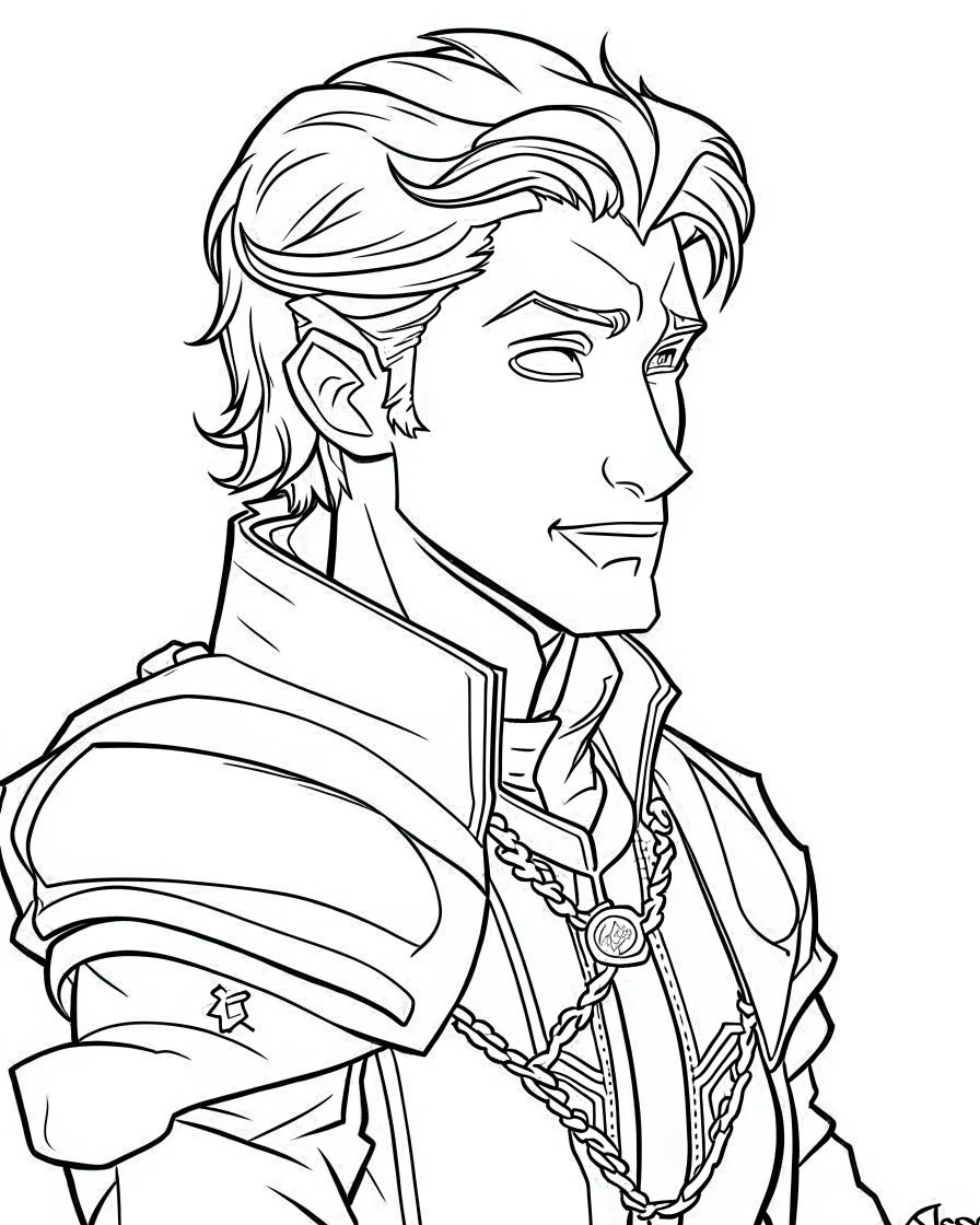 Prince Hans Coloring Page