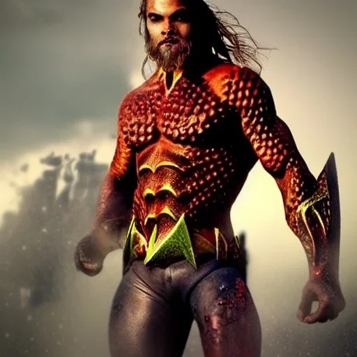 Stable diffusion, imagine an epic photo of zombie aquaman , ultra realistic, cinematic